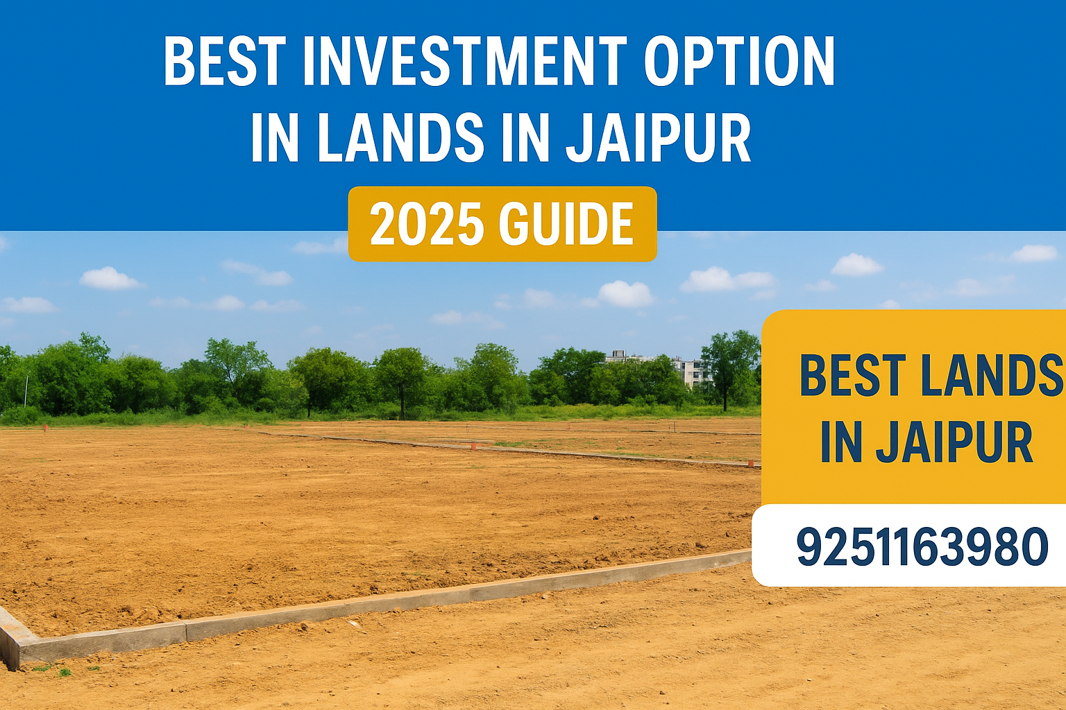 Best Investment Option in Lands in Jaipur