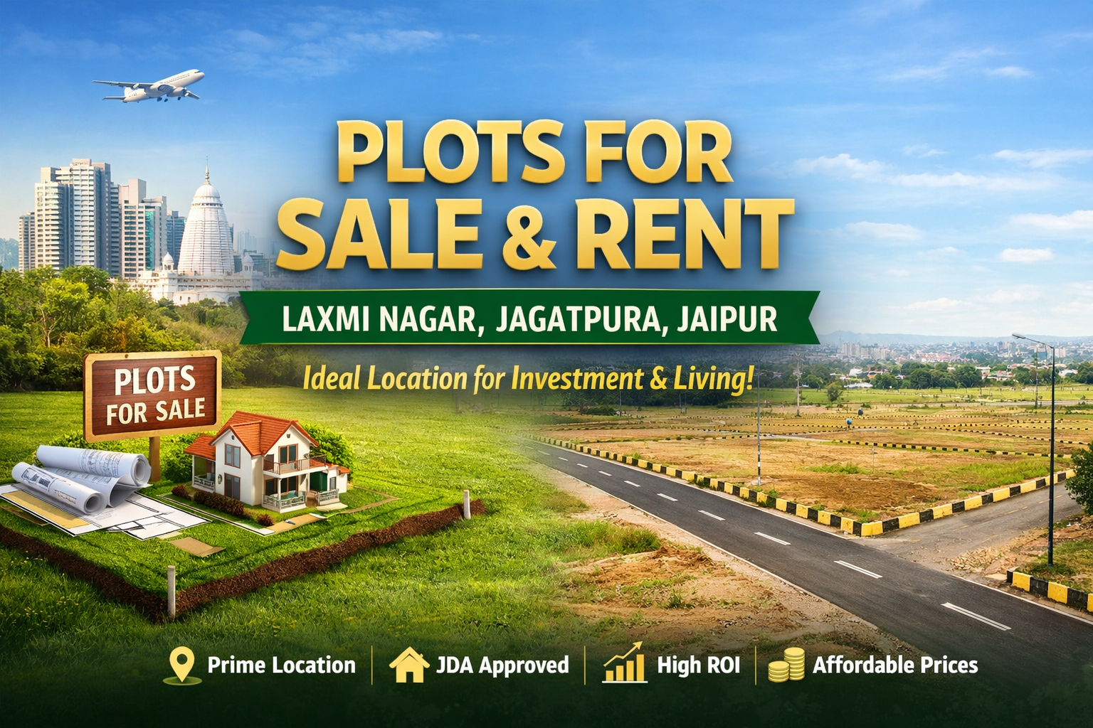 Plots for Sale in Laxmi Nagar Jagatpura Jaipur